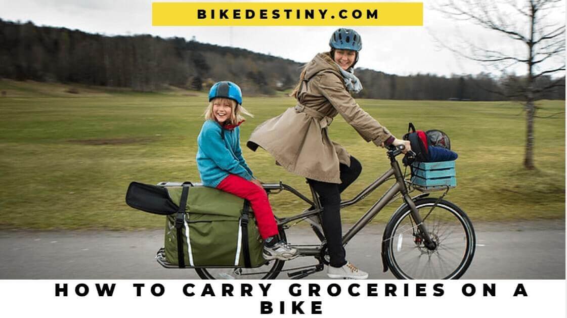 How to carry Groceries on a bike